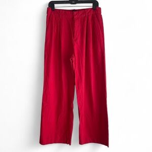 Gap Women's Wide Leg Linen Blend Pants Size 10